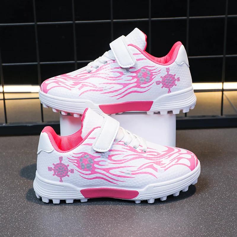 Chaussures de football coordonnantes respirantes pour enfants, chaussures de football pour garçons e