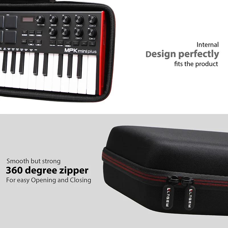 Étui rigide EVA pour contrôleur MIDI Akai Professional MPK Mini Plus, sac de rangement de protection