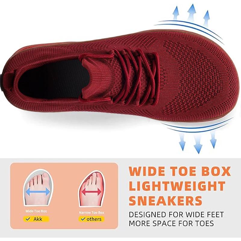 Chaussures minimalistes unisexes pieds nus - Semelles zéro, légères et respirantes pour course et marche
