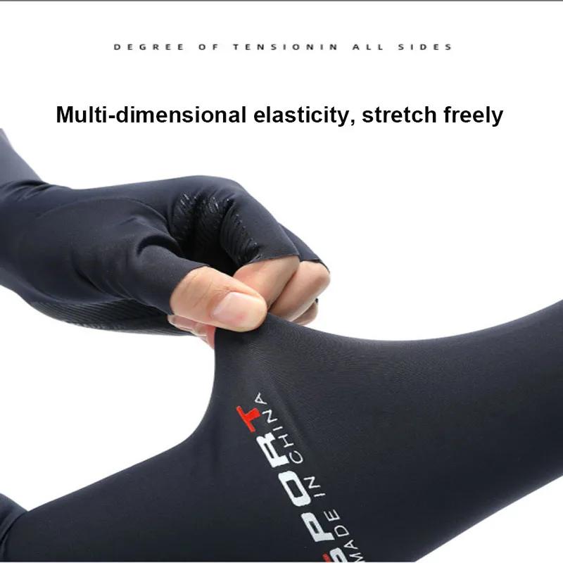 Cool hommes femmes bras manches gants course cyclisme manches pêche vélo Sport Protection bras chauf