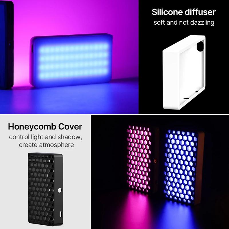 Ulanzi LT002 RGB LED panneau lumineux vidéo 7 pouces lumière de remplissage de poche réglable 2500-9