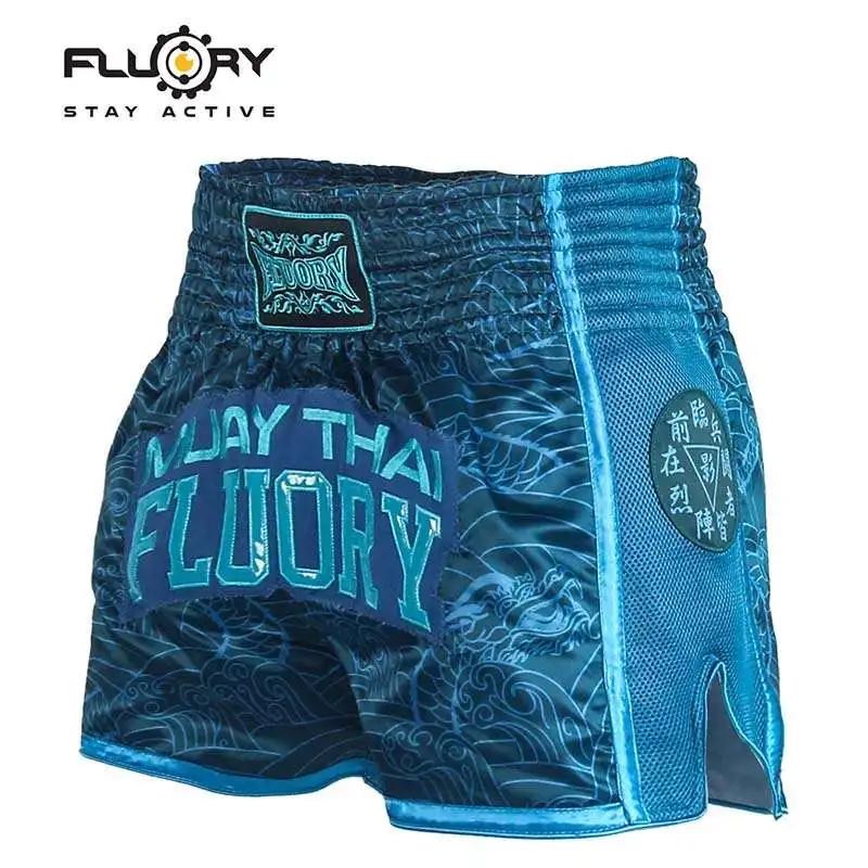 Short Muay Thai Style FLUORY imprimé Combat gratuit Arts martiaux mixtes boxe entraînement Match pan