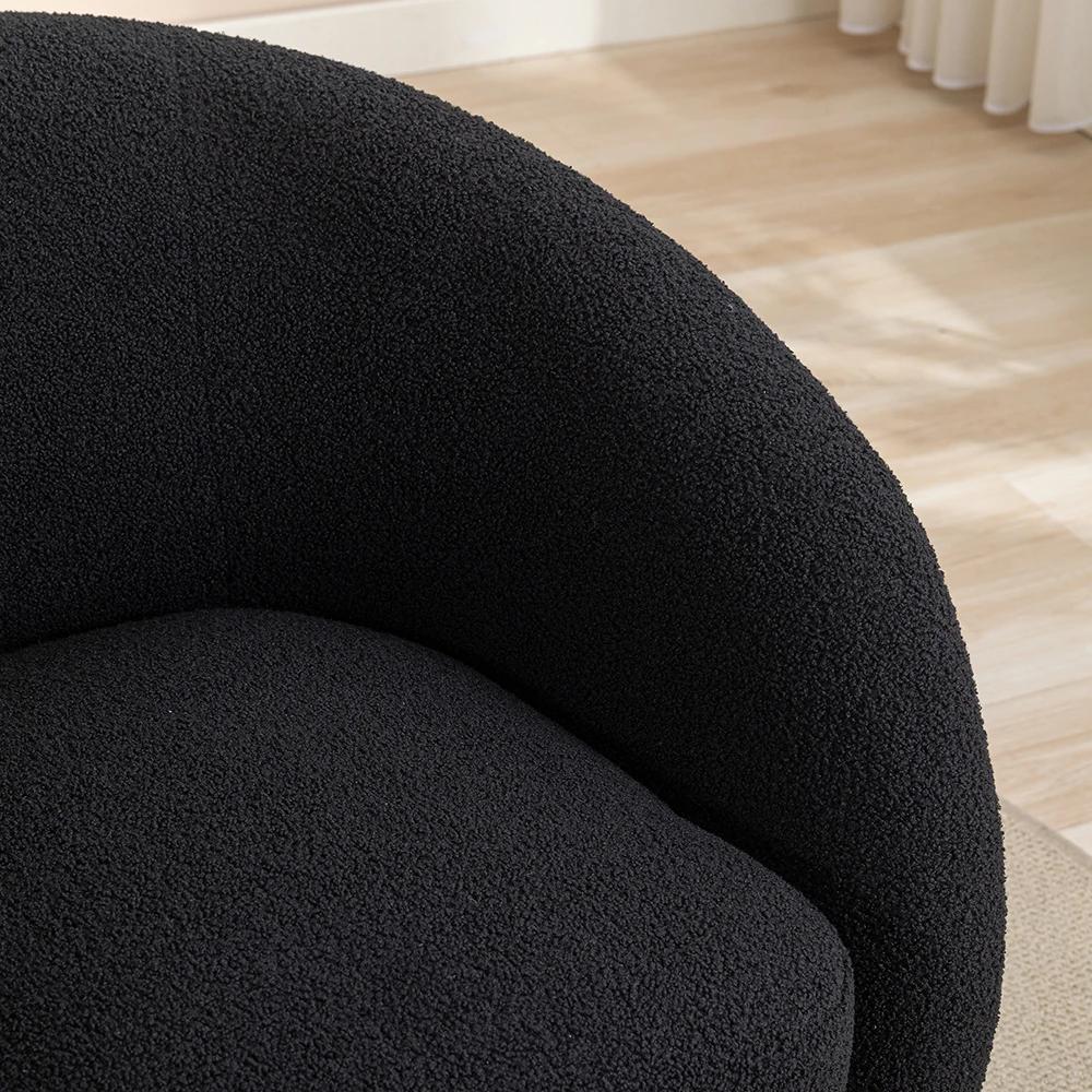 SEYNAR-Ensemble de 2 fauteuils d'accent à percussion résistants à 360 en velours, chaise d'appoint r