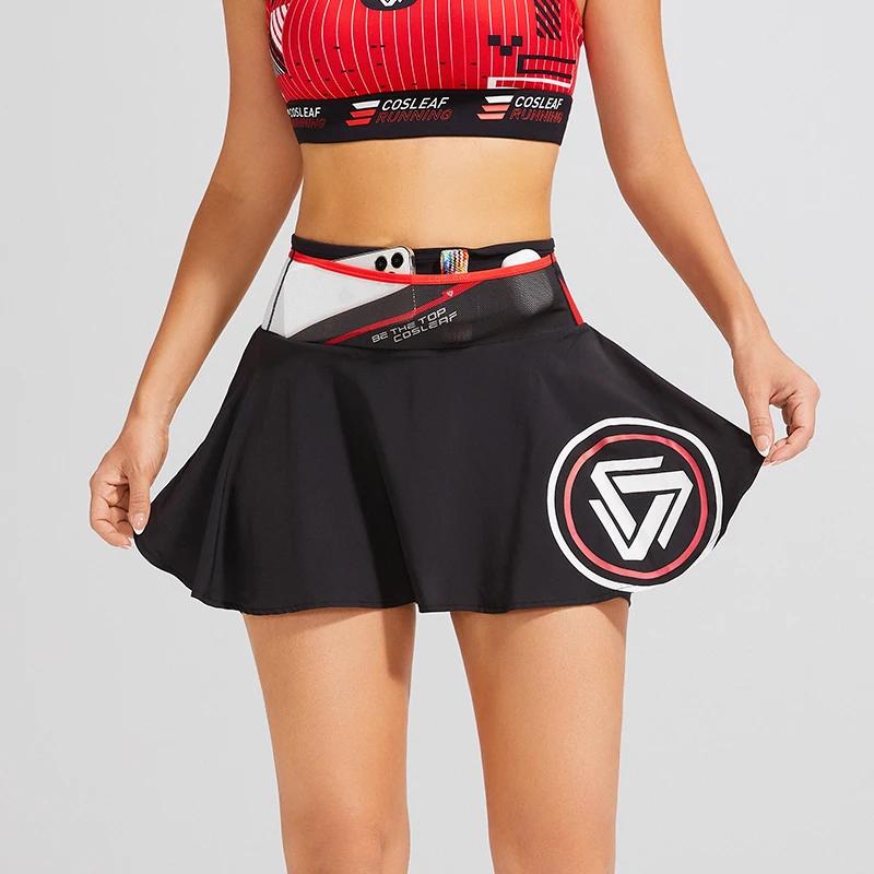 Jupe plissée taille haute, pour gymnastique, Fitness, course à pied, Yoga, cordon souple, sport, Gol