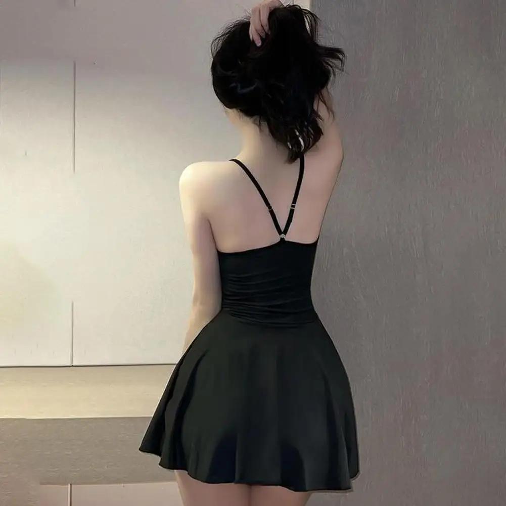 Robe plissée micro-mini sexy pour femme, style bandage, lisse, uniforme, nuisette, tenue de soirée, 