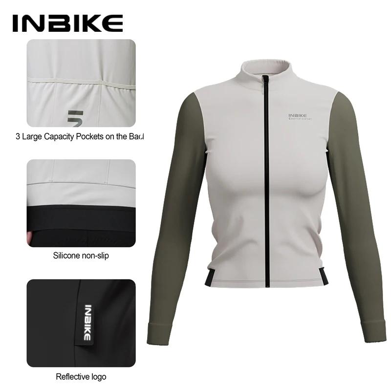 INBIKE hiver polaire femmes à manches longues maillot automne thermique cyclisme costume montagne ro