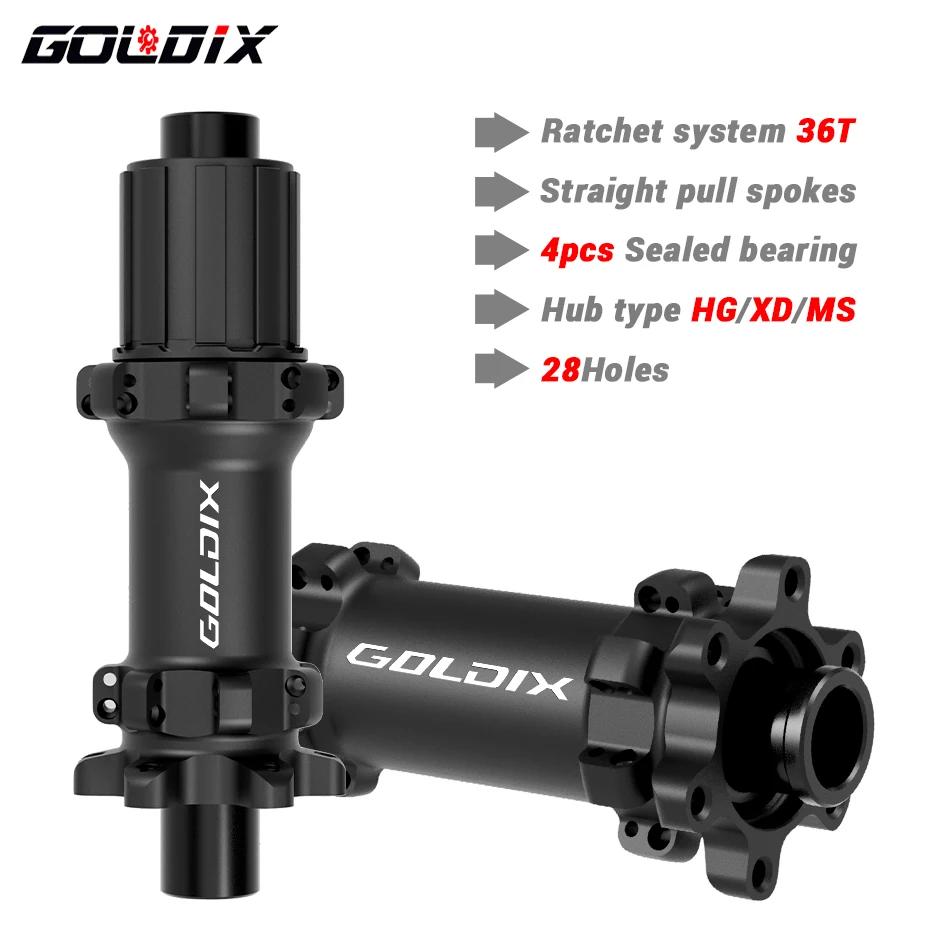 GOLDIX-Moyeu VTT Msuspec28 H HG/XD/MS Boost, cliquet 36T, frein à disque à 6 boulons, roulement scel