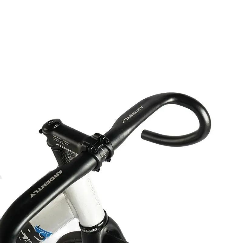 Guidon de vélo de route en aluminium à pignon fixe, barre de direction de vélo de course 31.8/380mm,