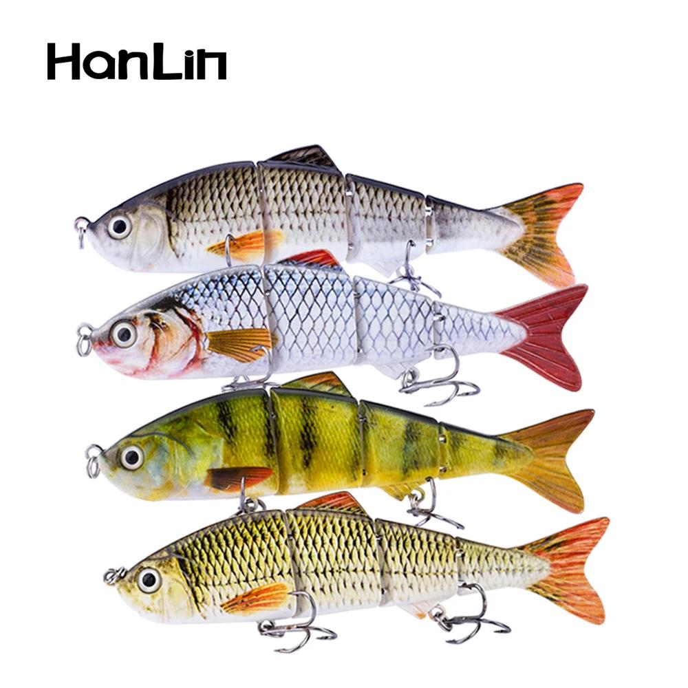 Ensemble de leurres de pêche articulés multi-segments 125mm/17g, 4 segments, type swimbait, crankbai