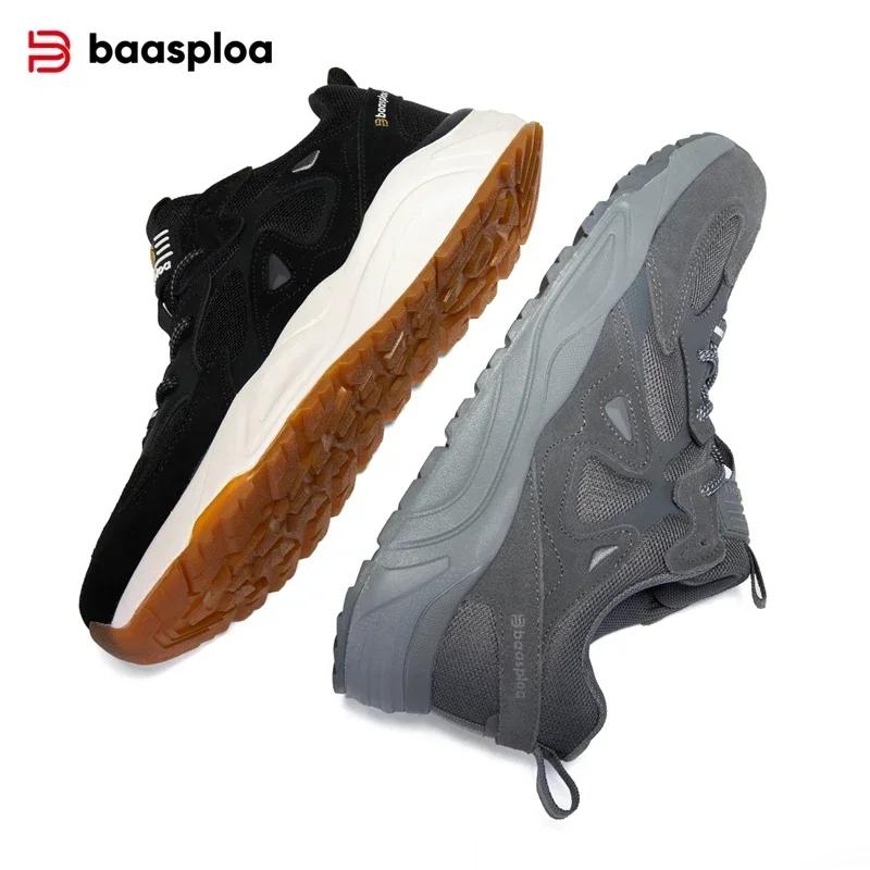 Baasploa – baskets de sport pour hommes, légères, décontractées, confortables, en maille, chaussures