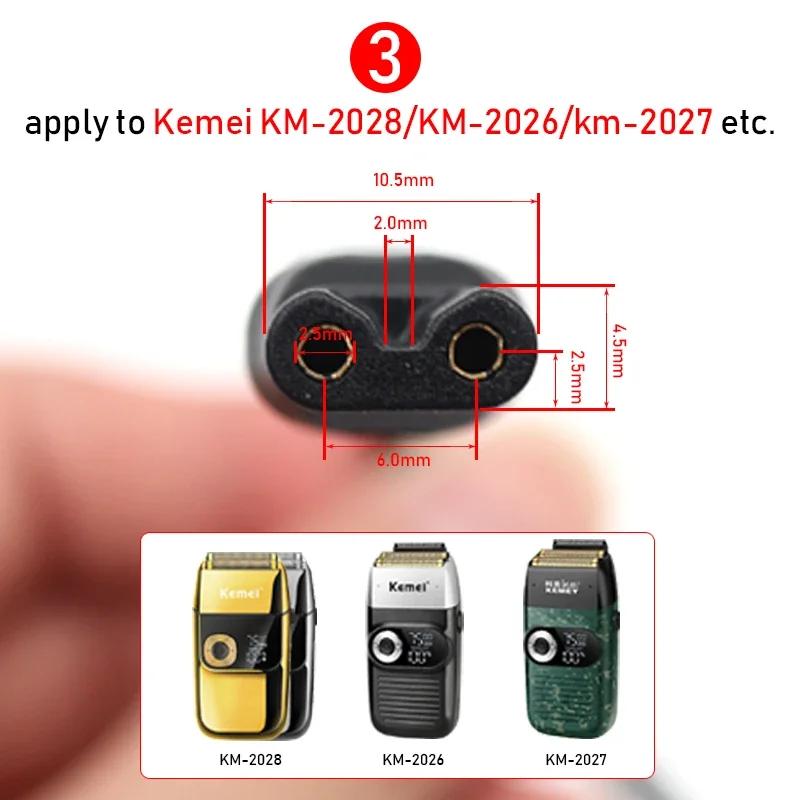 Câble de chargeur d'alimentation USB d'origine pour Kemei 1986PG 1949 2028 2026 tondeuse à cheveux p