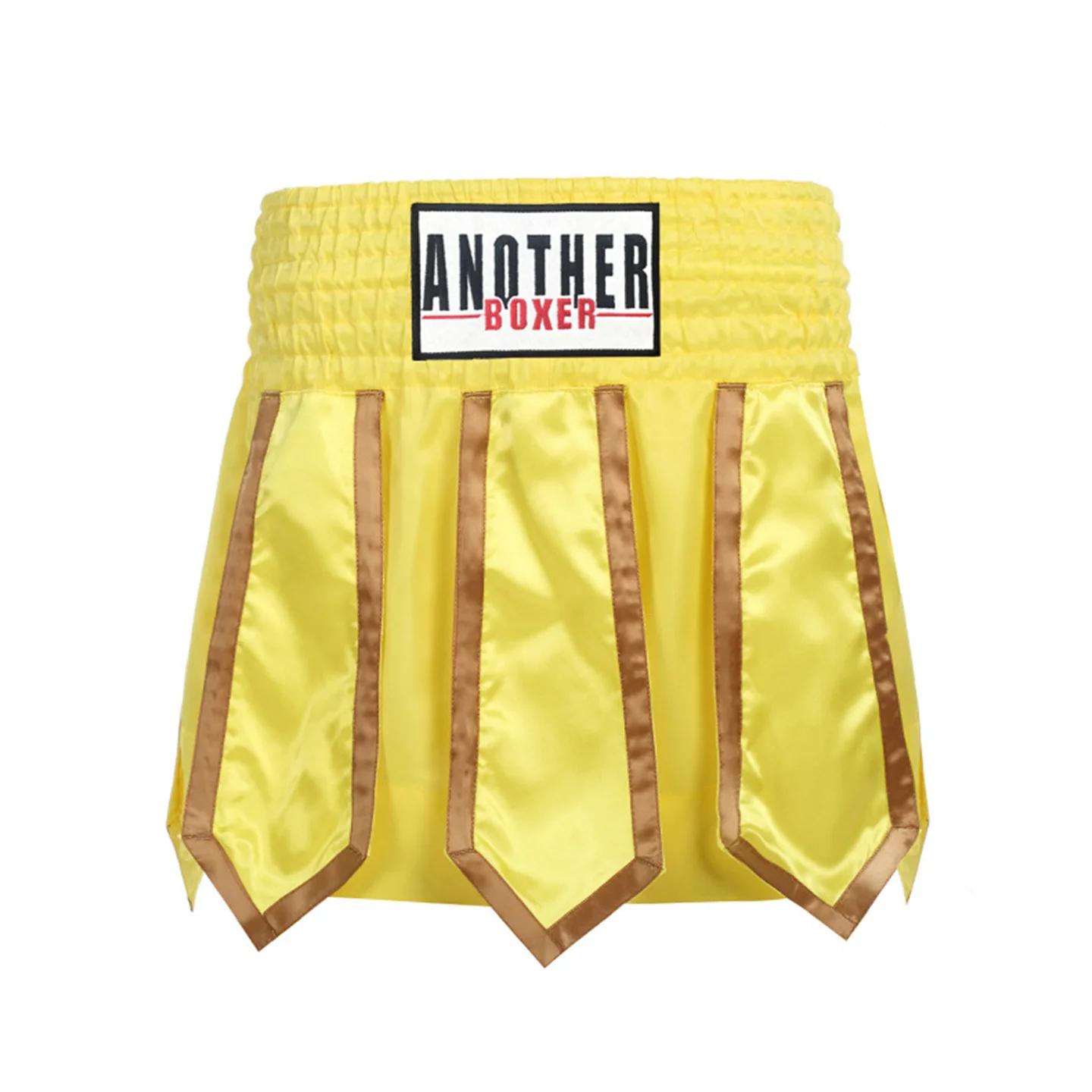 Tronc d'entraînement de boxe Style Streamer, demi-pantalon Sanda de combat gratuit, short Muay Thai 