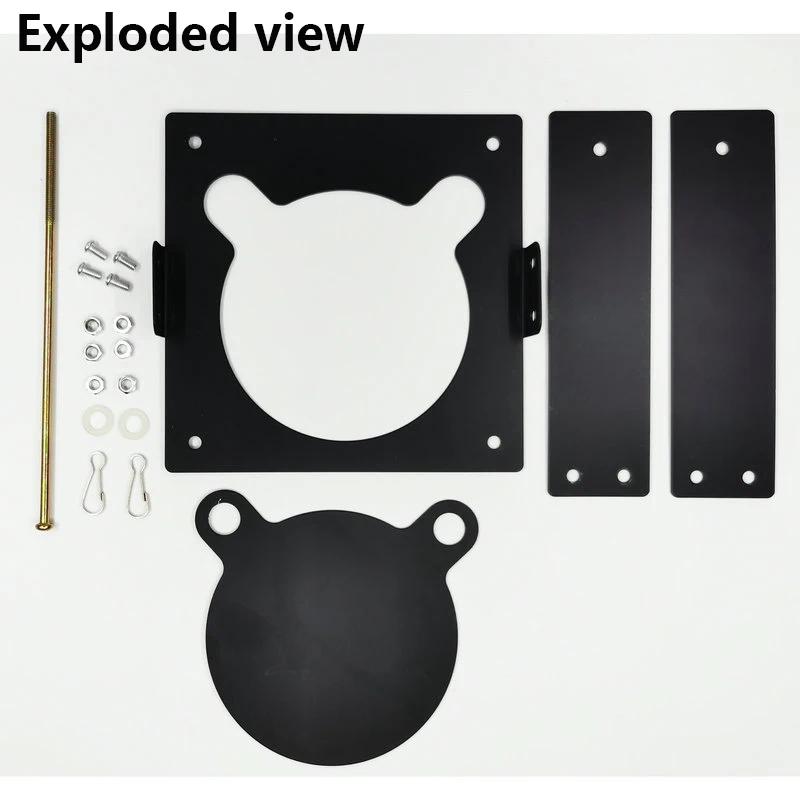 Cible Portable détachable en forme d'ours de 10CM, fronde intérieure et extérieure, pistolet à Air,