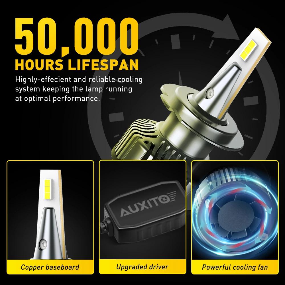 2 pièces AUXITO Y13 H7 LED 6500K blanc 16000LM 80W Canbus Turbo LED H4 H8 H11 9005 9006 9012 HIR2 H1