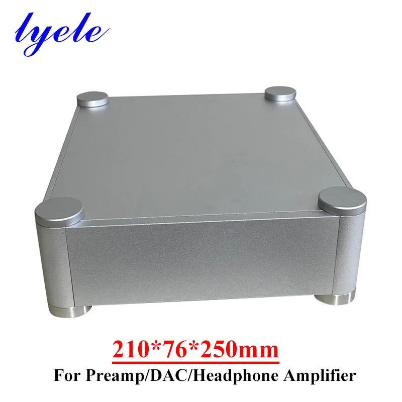 Châssis de préamplificateur Audio DAC tout en aluminium, 210x76x250mm