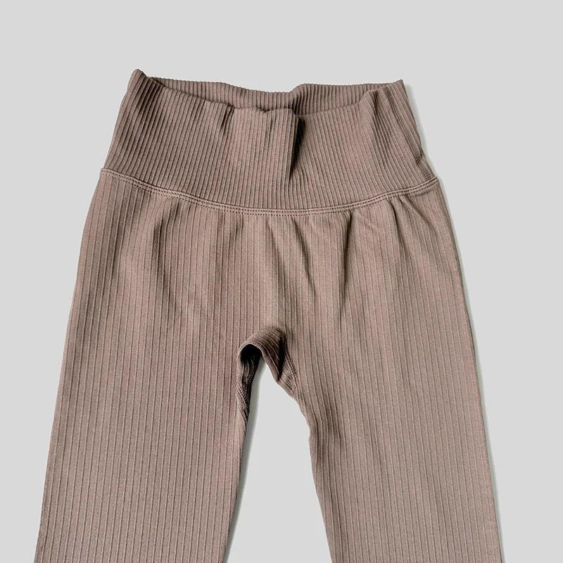 Pantalon de Yoga côtelé Sportirends pour femme - Haute extensibilité pour le Fitness et l'entraînement
