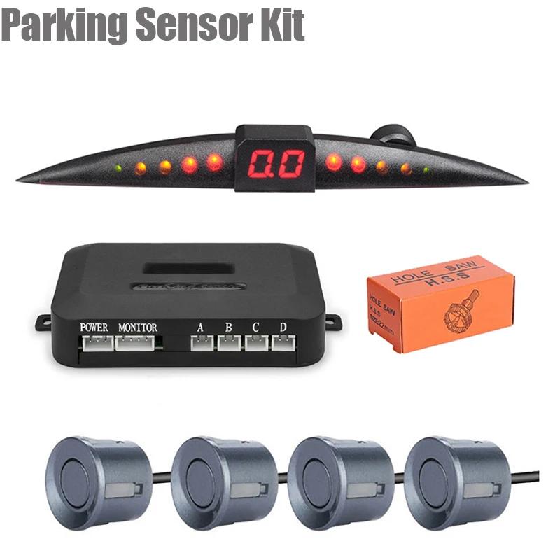 Kit de capteurs de stationnement pour voiture, écran LCD Parktronic, système de surveillance Radar d