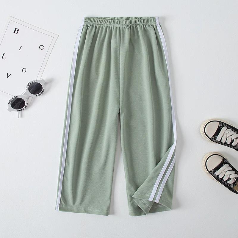 MiniInTheBox-Pantalon d'Été Fin à Jambes Larges pour Garçon et Fille, Vêtement Confortable de Loisir