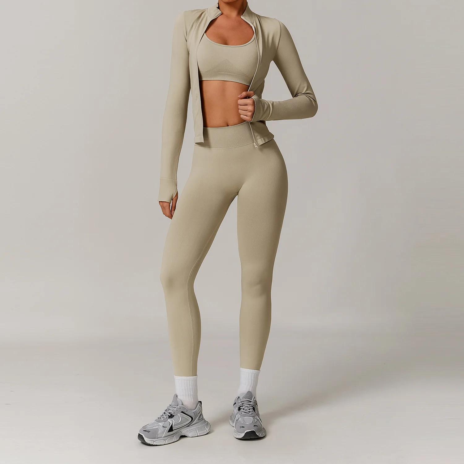 Ensemble de Yoga pour femmes, vêtements d'entraînement sans couture, vêtements de sport, Fitness, ma