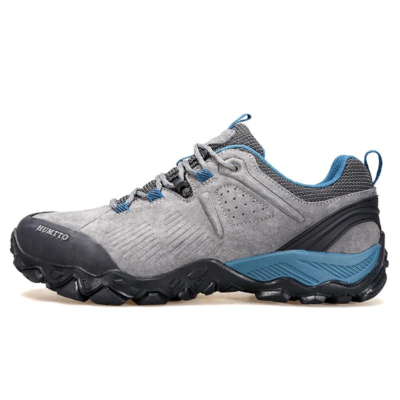 HUMTTO – chaussures de randonnée imperméables en cuir pour hommes, baskets de sport de luxe de styli