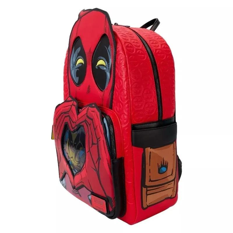 Sac à dos scolaire élégant Loungefly Deadpool 3, mini sac à dos pour sorties, cadeau