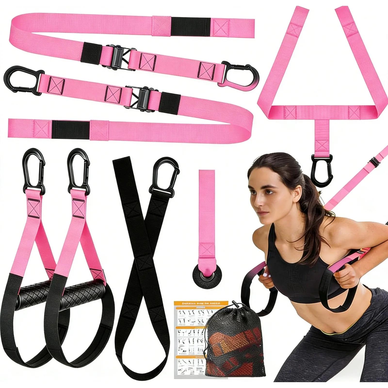 Kit d'entraînement de résistance pour l'entraînement du corps entier avec sangles de suspension, anc