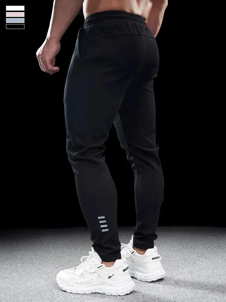 Pantalon de sport pour hommes, Fitness, décontracté, Slim, extensible, course à pied, hauts, séchage