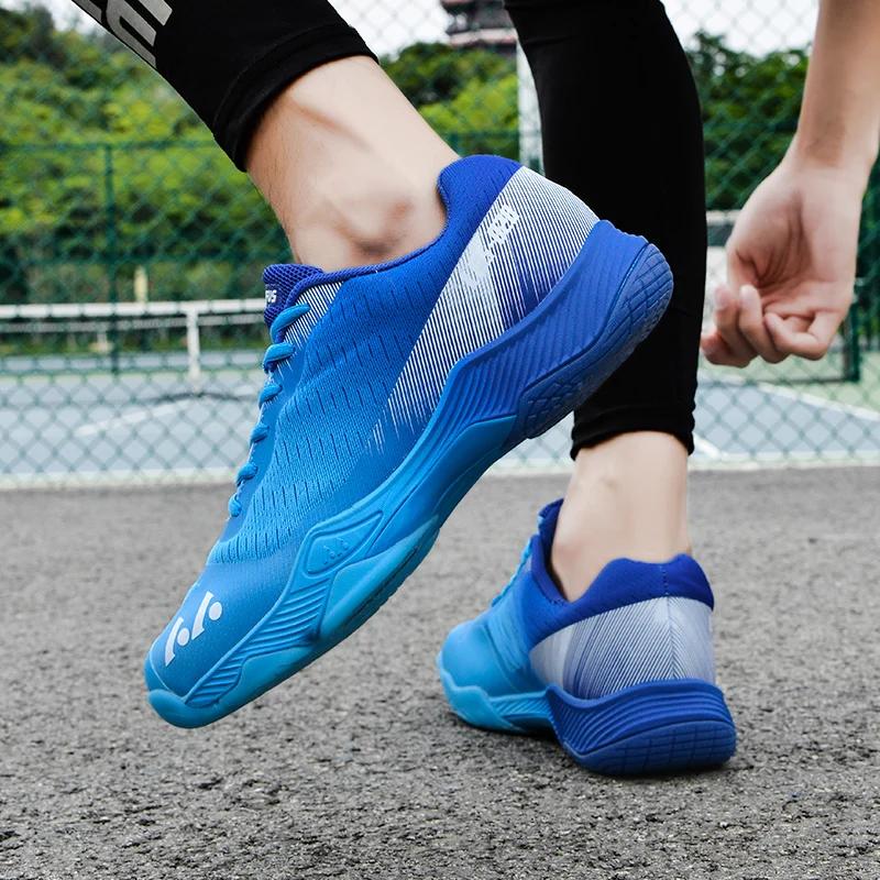 Chaussures de badminton pour hommes, baskets respirantes d'intérieur, chaussures de volley-ball d'ex