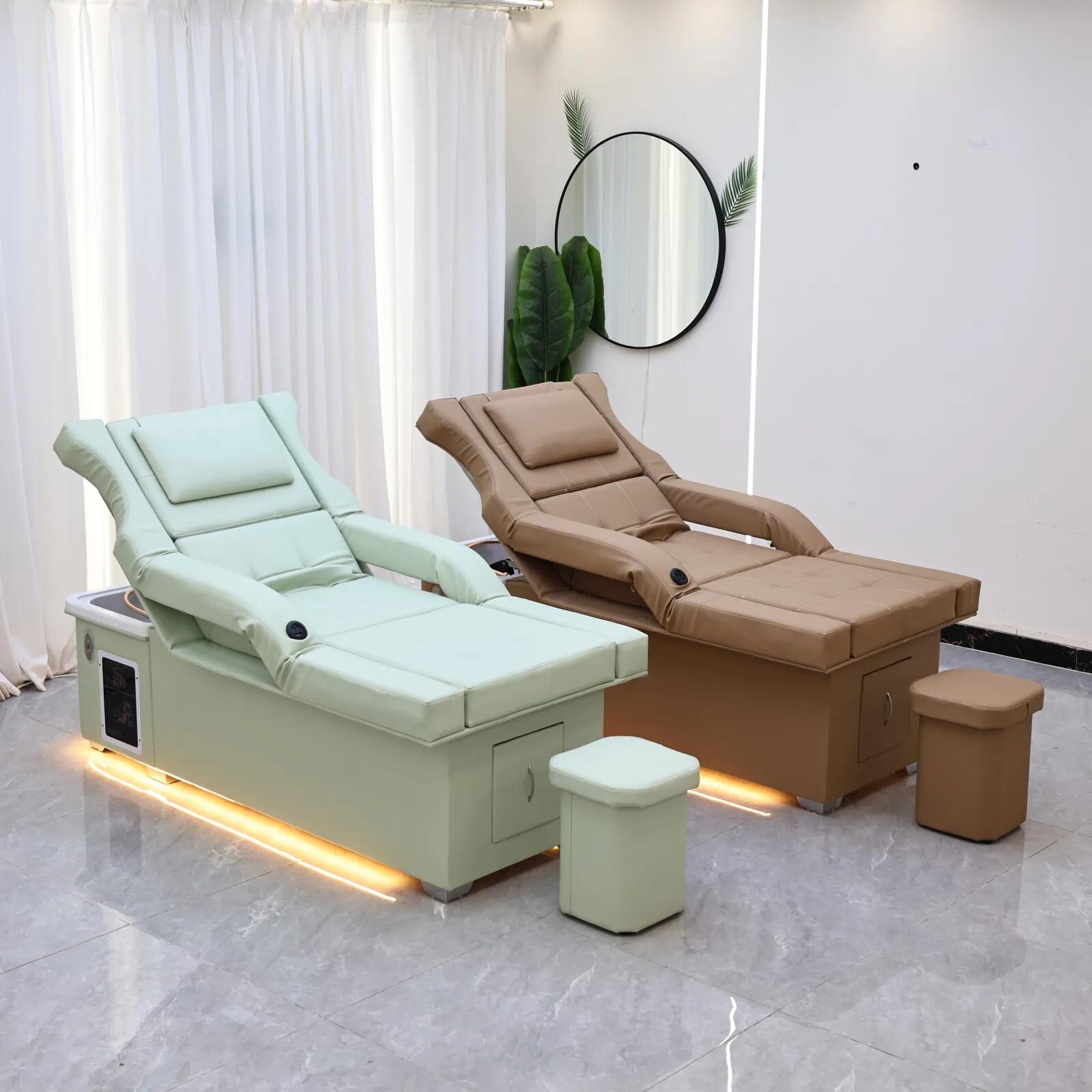 XinSheng 2025 Table de massage et lit de shampoing électrique – Station de salon tout-en-un avec fum