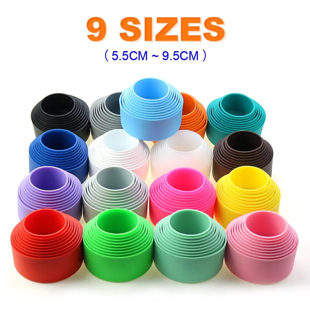 Couvercle inférieur de tasse en Silicone, 17 couleurs, 7.0CM, isolation thermique, manchon de dessou