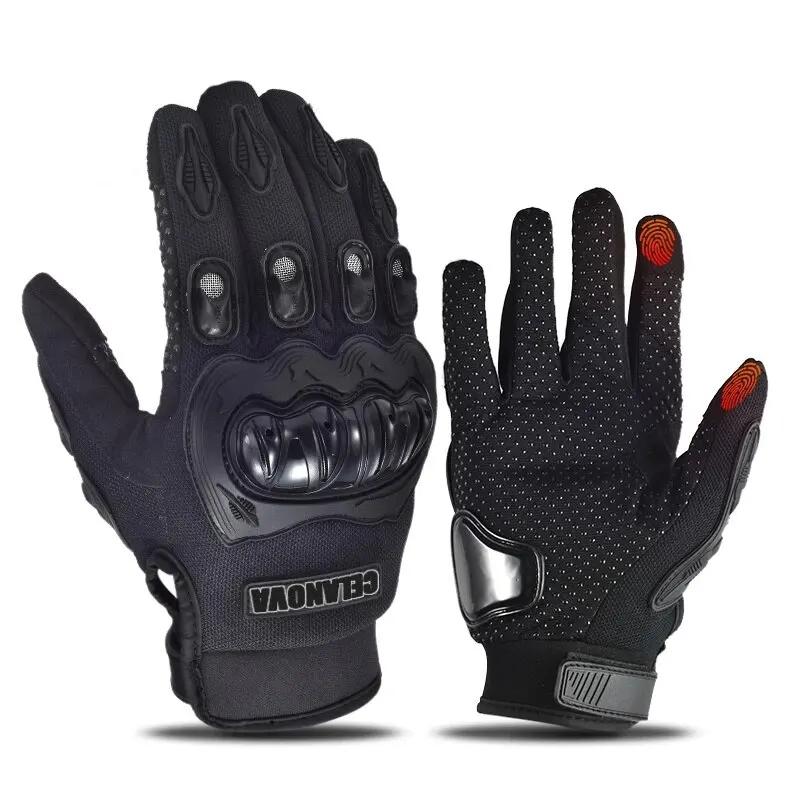 Gants de moto plein doigt hommes écran tactile hors route gants de moto gants de vélo de montagne