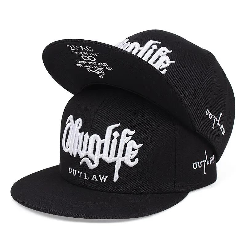 Thuglife-Casquette de Baseball Hip Hop pour Adulte, Chapeau de Plein Air Décontracté, Réglable, 1 Pi