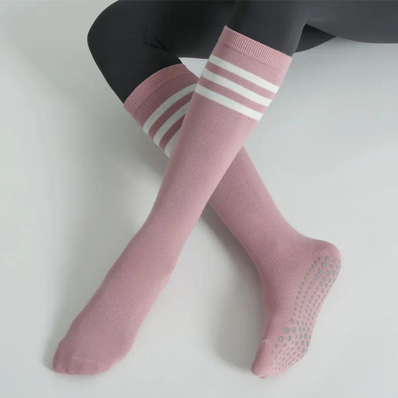 Chaussettes yoga anti-dérapantes femmes - Coton sport respirant fitness pilates danse automne hiver