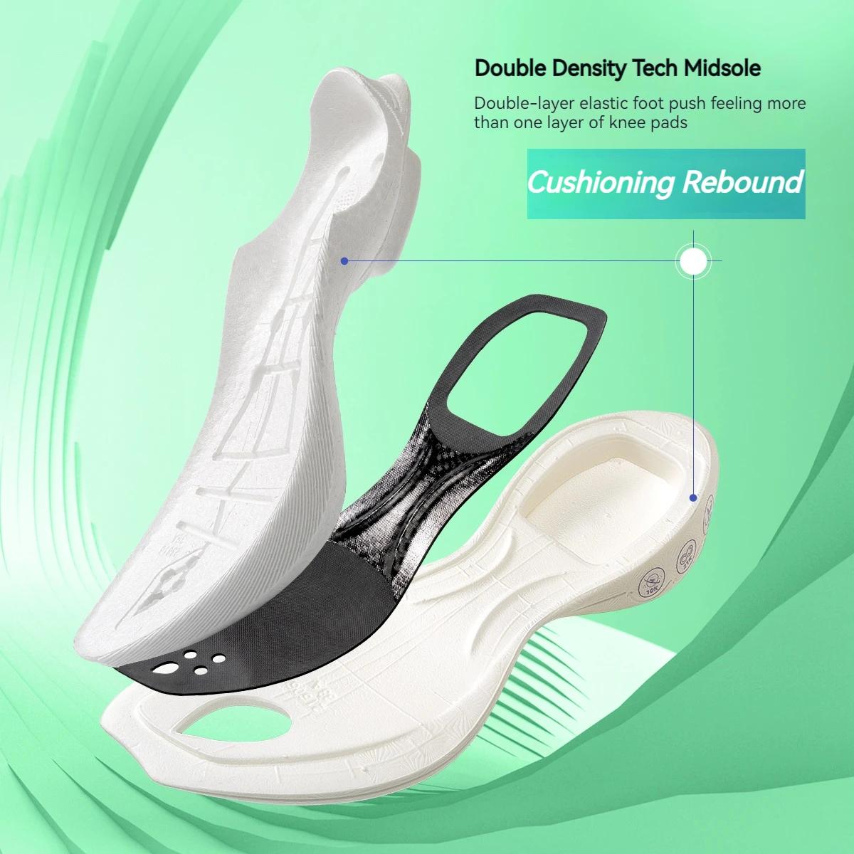 Chaussures de Course ONEMIX Pace Beam Hommes - Ultra-Légères Anti-Dérapant avec Plaque de Carbone pour Marathon