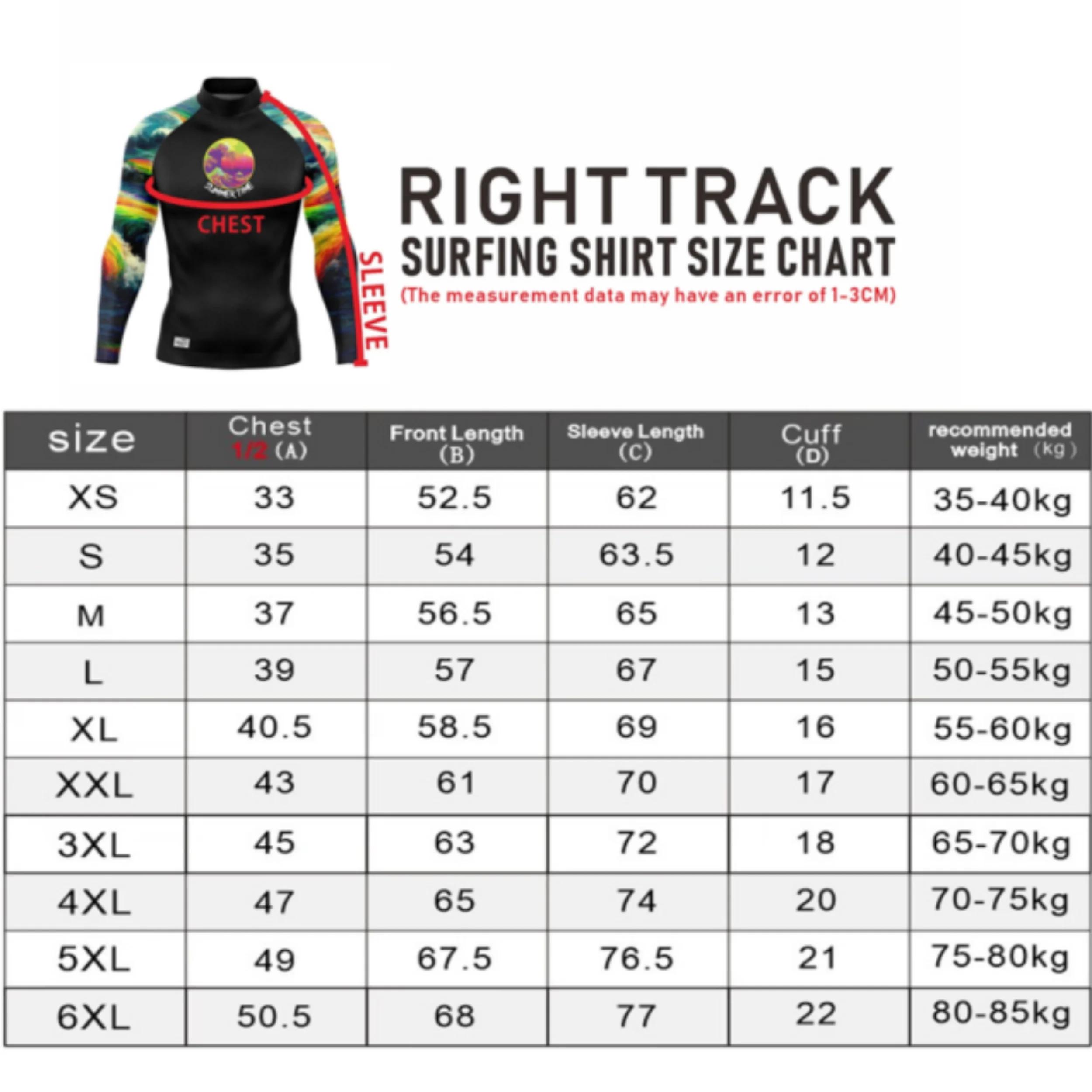 Rash Guard hommes Surf chemises à manches longues Lycra Surf Traje De Baño Manga Larga maillot De Ba