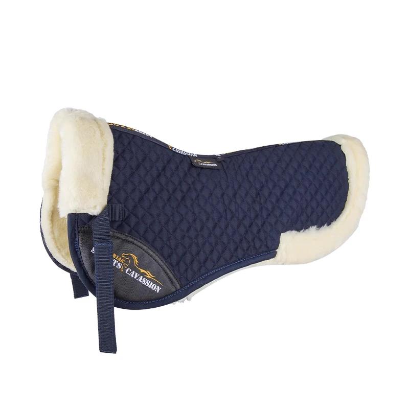Demi-coussin doublé de correcteur de couleur noire, équitation sur le dos du cheval, équipement éque