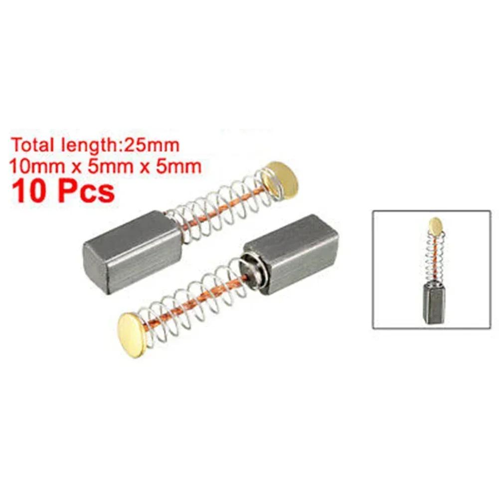 Balais de carbone pour moteurs électriques, 10x5x5mm, pièces de rechange pour outils de perceuse éle