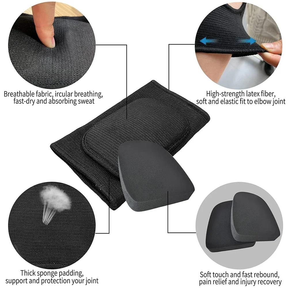GOMOREON 1 paire de coudières de Compression bras orthèse soutien Fitness bras protecteur volley-bal