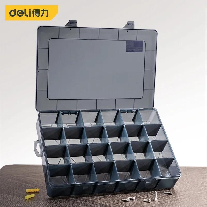 1 pièces multi-lattice fentes boîte à outils boîtes de rangement réglable Transparent boîte à outils
