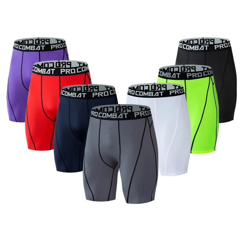 Hommes musculation Shorts Fitness entraînement entrejambe culotte de gymnastique mâle Muscle vivant 
