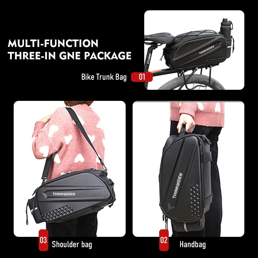 ThinkRider Vélo Dur Shell Tear Punch Sac, 14L grande capacité Punch Sac, Anti-Splash Matériel, avec 