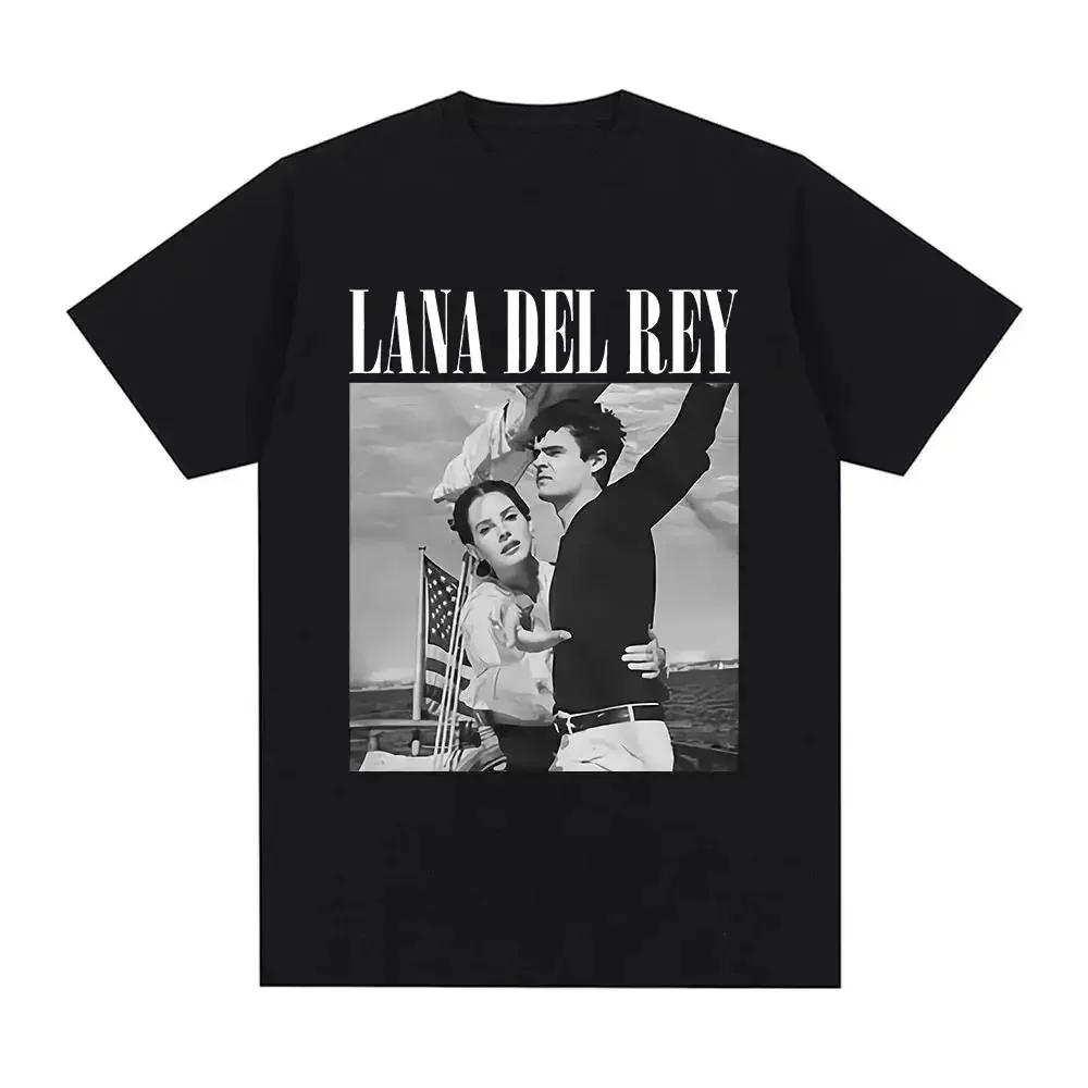 Chanteur Lana Del Rey imprimé T-Shirt femmes mode Hip Hop hommes t-shirts Streetwear Harajuku T-Shir