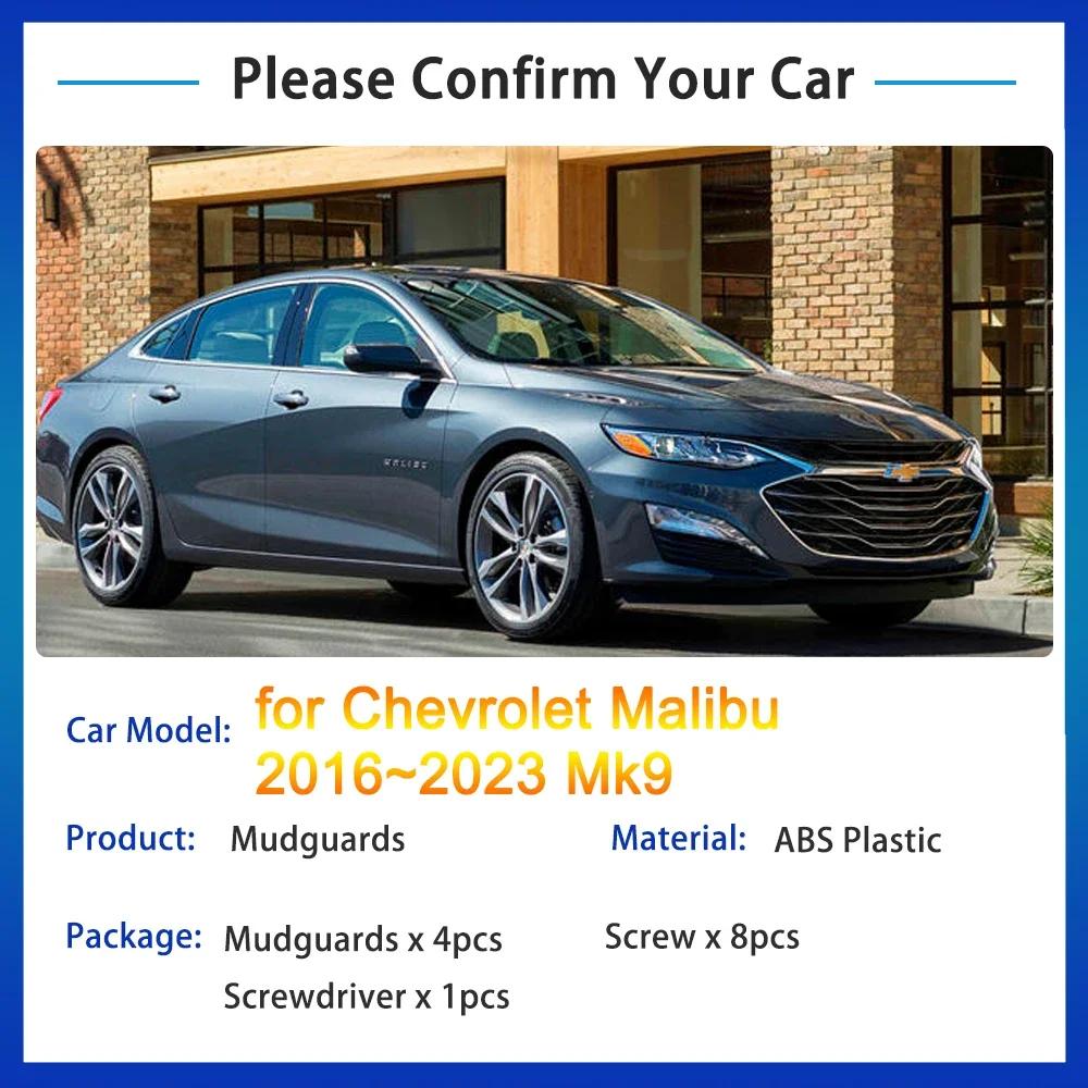 4x pour Chevrolet Malibu 2016 2017 2018 2019 2020 2021 2022 2023 Mk9 garde-boue garde-boue rabat gar
