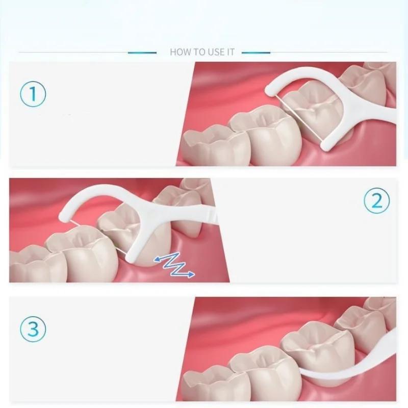 Cure-dents jetables, 100 à 1000 pièces, brosses interdentaires, paquet de soins d'hygiène buccale po