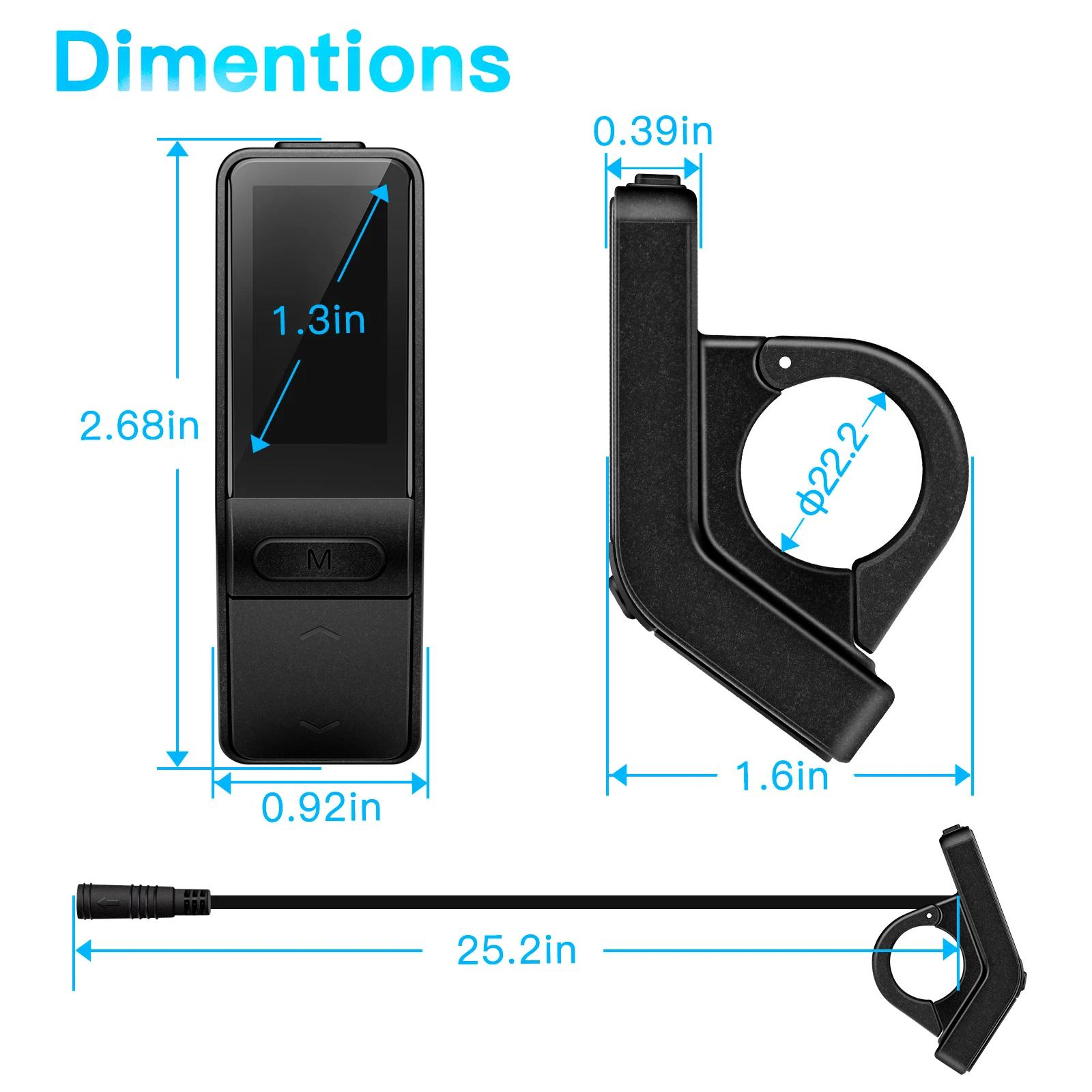 Affichage Bafang BN136 SW102 LCD Vélo électrique Affichage intelligent de l'instrument pour moteur B