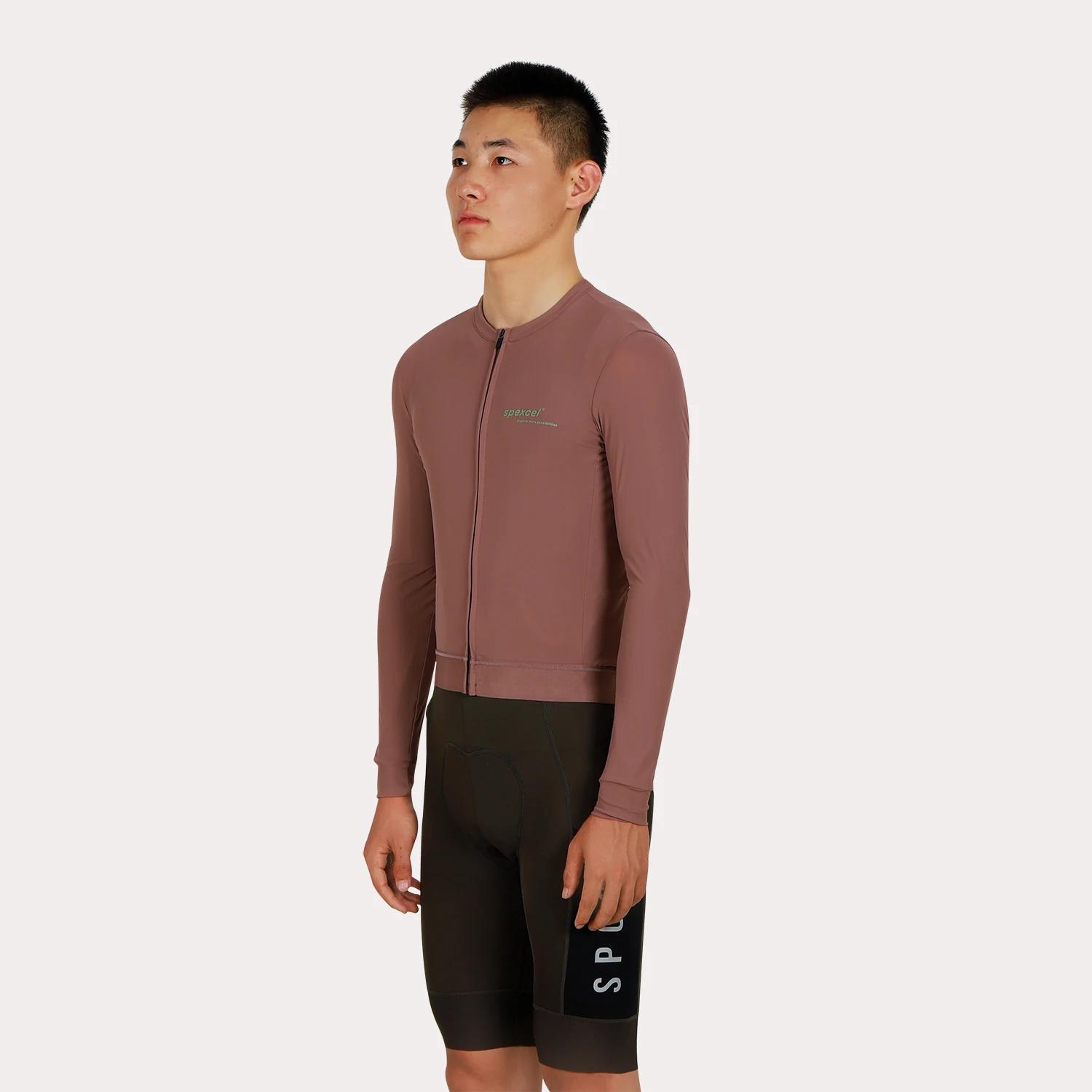SPEXCEL-Maillot de Cyclisme PRO AERO à Manches sulf, Coupe Lase, Tissu Respirant Udissolvant 50 +, É