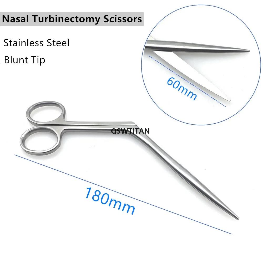 Ciseaux nasaux en acier inoxydable, ciseaux chirurgicaux pour rhinoplastie, Instrument chirurgical à