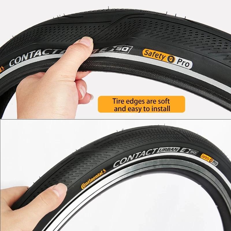 Continental Contact Urban 16 pouces / 20 pouces 3/180Tpi Pneu en fil d'acier anti-crevaison pour vél