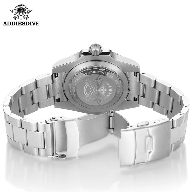 ADDIESDIVE montre classique pour hommes avec lunette en céramique 200 m montre à quartz décontractée