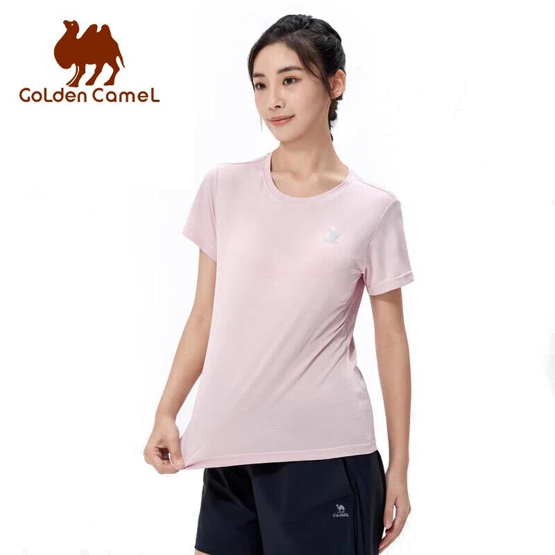 T-shirt sport femme GOLDEN CAMEL - Haut coton respirant à séchage rapide